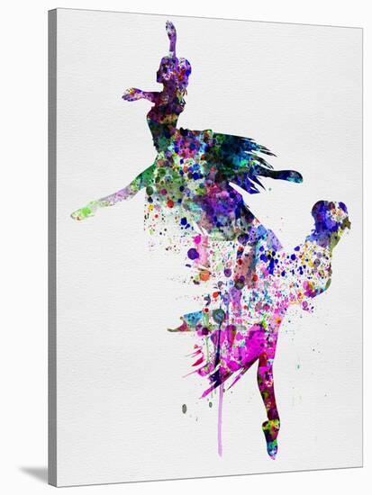 Ballet Watercolor 3-Irina March-Stretched Canvas
