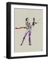 Ballet Watercolor-NaxArt-Framed Art Print