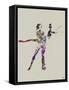 Ballet Watercolor-NaxArt-Framed Stretched Canvas