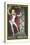 Ballets Américains Poster-null-Stretched Canvas