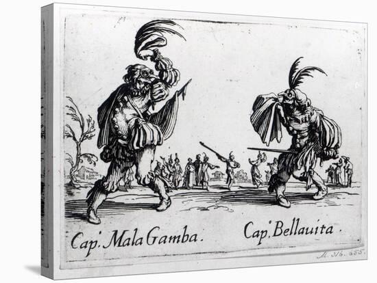Balli De Sfessania, C.1622-Jacques Callot-Stretched Canvas