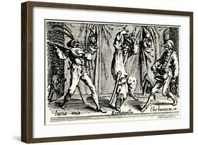 Balli di Sfessania - from etchings by Jacomo Callot-Jacques Callot-Framed Giclee Print