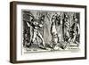 Balli di Sfessania - from etchings by Jacomo Callot-Jacques Callot-Framed Giclee Print