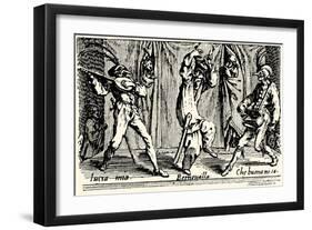 Balli di Sfessania - from etchings by Jacomo Callot-Jacques Callot-Framed Giclee Print