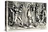 Balli di Sfessania - from etchings by Jacomo Callot-Jacques Callot-Stretched Canvas