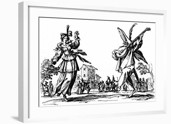 Balli di Sfessania - from etchings by Jacomo Callot-Jacques Callot-Framed Giclee Print