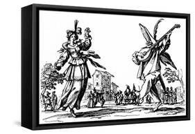 Balli di Sfessania - from etchings by Jacomo Callot-Jacques Callot-Framed Stretched Canvas