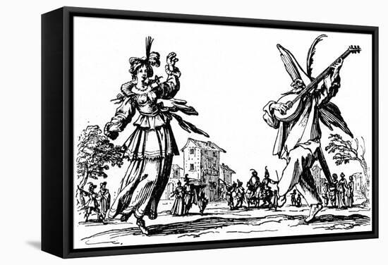 Balli di Sfessania - from etchings by Jacomo Callot-Jacques Callot-Framed Stretched Canvas