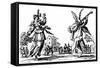 Balli di Sfessania - from etchings by Jacomo Callot-Jacques Callot-Framed Stretched Canvas