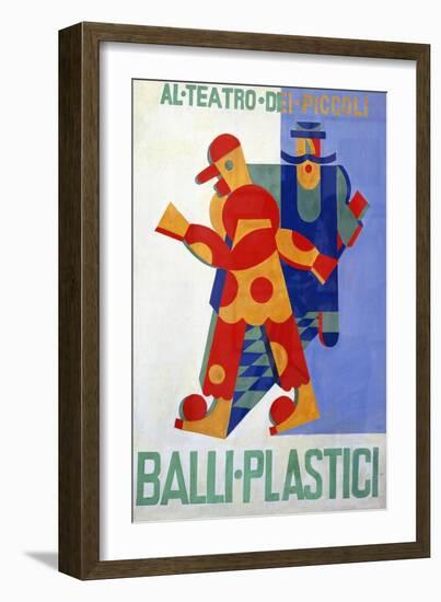 Balli Plastici (Plastic Ballets), by Fortunato Depero (1892 - 1960), 1918-null-Framed Giclee Print