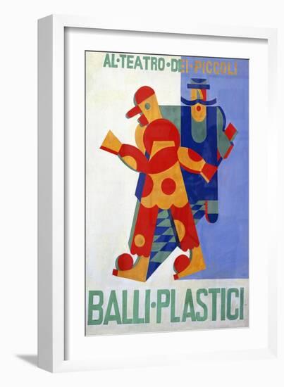 Balli Plastici (Plastic Ballets), by Fortunato Depero (1892 - 1960), 1918-null-Framed Giclee Print