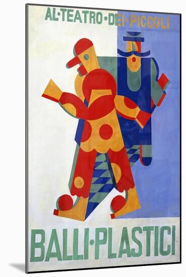 Balli Plastici (Plastic Ballets), by Fortunato Depero (1892 - 1960), 1918-null-Mounted Giclee Print