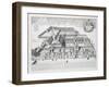 Balliol College, Oxford, from Oxonia Illustrata, Published 1675-David Loggan-Framed Giclee Print