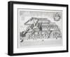 Balliol College, Oxford, from Oxonia Illustrata, Published 1675-David Loggan-Framed Giclee Print