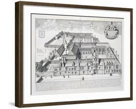 Balliol College, Oxford, from Oxonia Illustrata, Published 1675-David Loggan-Framed Giclee Print