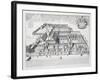 Balliol College, Oxford, from Oxonia Illustrata, Published 1675-David Loggan-Framed Giclee Print