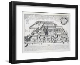 Balliol College, Oxford, from Oxonia Illustrata, Published 1675-David Loggan-Framed Giclee Print