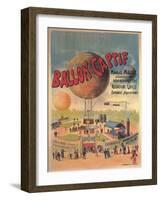 Ballon Captif-Captive Balloon-null-Framed Art Print