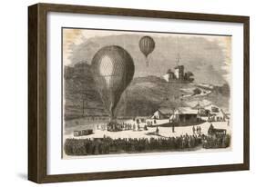 Ballon-Poste 1871-null-Framed Art Print