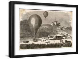 Ballon-Poste 1871-null-Framed Art Print