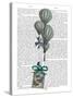 Balloon and Bird Cage 2-Fab Funky-Stretched Canvas