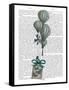 Balloon and Bird Cage 2-Fab Funky-Framed Stretched Canvas