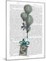 Balloon and Bird Cage 2-Fab Funky-Mounted Art Print