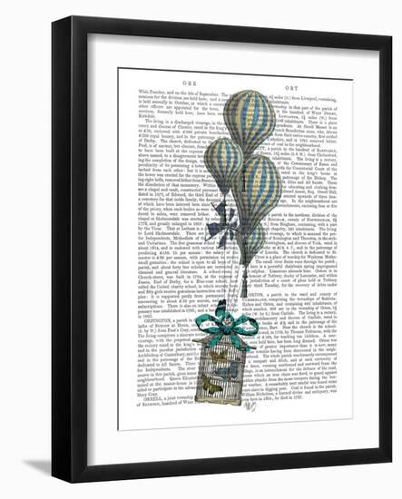 Balloon and Bird Cage 2-Fab Funky-Framed Art Print