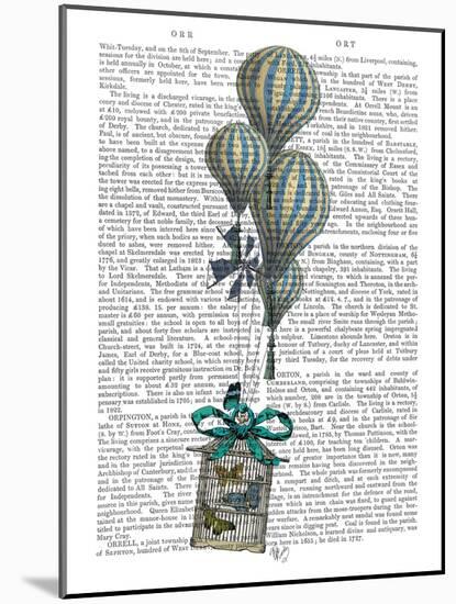 Balloon and Bird Cage 2-Fab Funky-Mounted Art Print