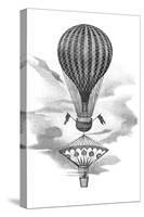 Balloon And Parachute-Science, Industry and Business Library-Stretched Canvas