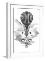 Balloon And Parachute-Science, Industry and Business Library-Framed Photographic Print