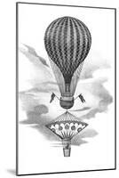 Balloon And Parachute-Science, Industry and Business Library-Mounted Photographic Print