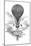 Balloon And Parachute-Science, Industry and Business Library-Mounted Photographic Print