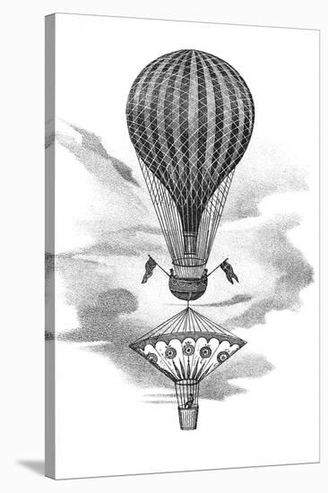 Balloon And Parachute-Science, Industry and Business Library-Stretched Canvas