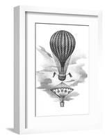 Balloon And Parachute-Science, Industry and Business Library-Framed Photographic Print