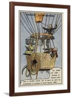 Balloon Ascent to 10,000 Metres by Glaisher and Coxwell, 1862-null-Framed Giclee Print