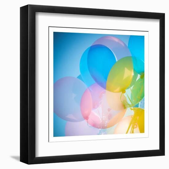 Balloon Balloons 1-Sonia Quintero-Framed Art Print