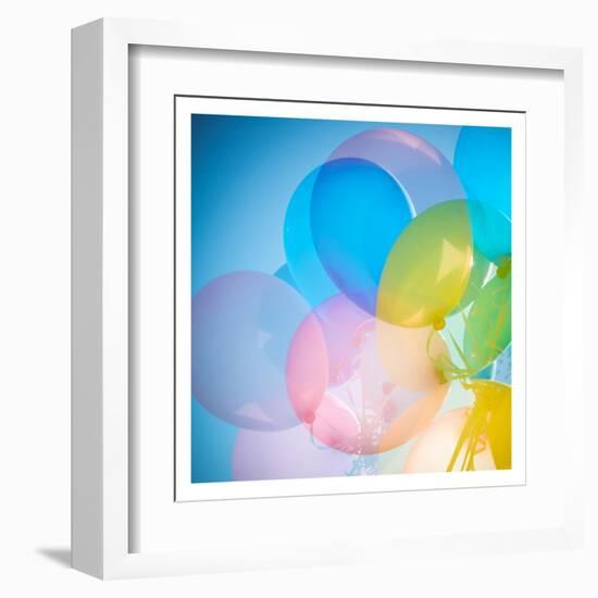 Balloon Balloons 1-Sonia Quintero-Framed Art Print