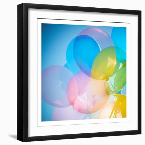 Balloon Balloons 1-Sonia Quintero-Framed Art Print