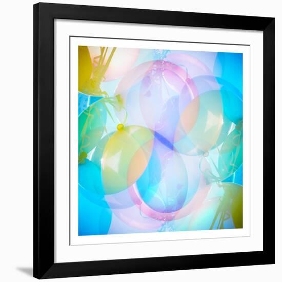 Balloon Balloons 2-Sonia Quintero-Framed Art Print