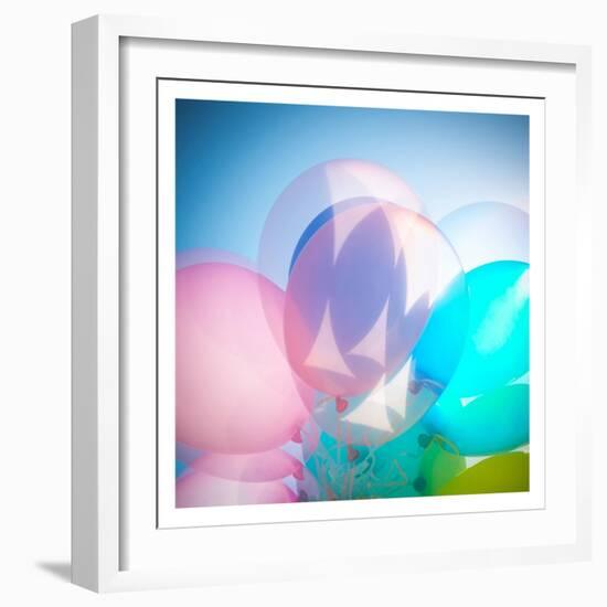 Balloon Balloons 3-Sonia Quintero-Framed Art Print