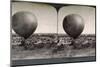 Balloon Corps on Ground Soon to Ascend-null-Mounted Photographic Print