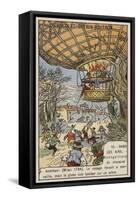 Balloon Flight of Andreani, Milan, 1784-null-Framed Stretched Canvas