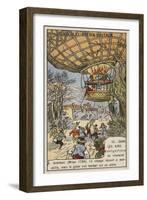 Balloon Flight of Andreani, Milan, 1784-null-Framed Giclee Print