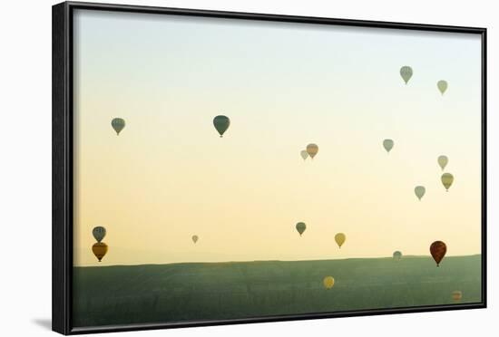 Balloon Flight over Goreme, Goreme, Cappadocia, Anatolia, Turkey-Christian Kober-Framed Photographic Print