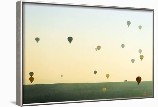 Balloon Flight over Goreme, Goreme, Cappadocia, Anatolia, Turkey-Christian Kober-Framed Photographic Print