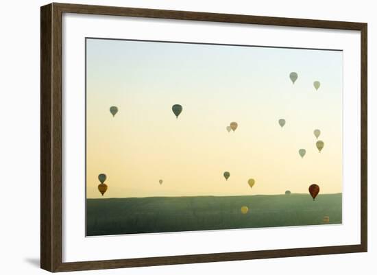 Balloon Flight over Goreme, Goreme, Cappadocia, Anatolia, Turkey-Christian Kober-Framed Photographic Print