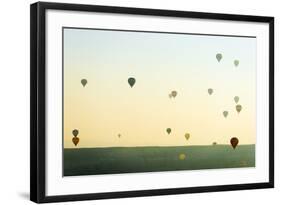 Balloon Flight over Goreme, Goreme, Cappadocia, Anatolia, Turkey-Christian Kober-Framed Photographic Print