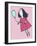 Balloon Girl Pink-Carla Martell-Framed Premium Giclee Print