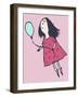 Balloon Girl Pink-Carla Martell-Framed Giclee Print